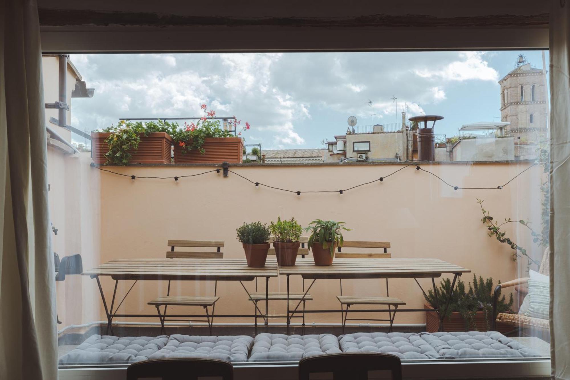 Amazing Penthouse With Terrace And Rooftop In Trastevere Rome Buitenkant foto